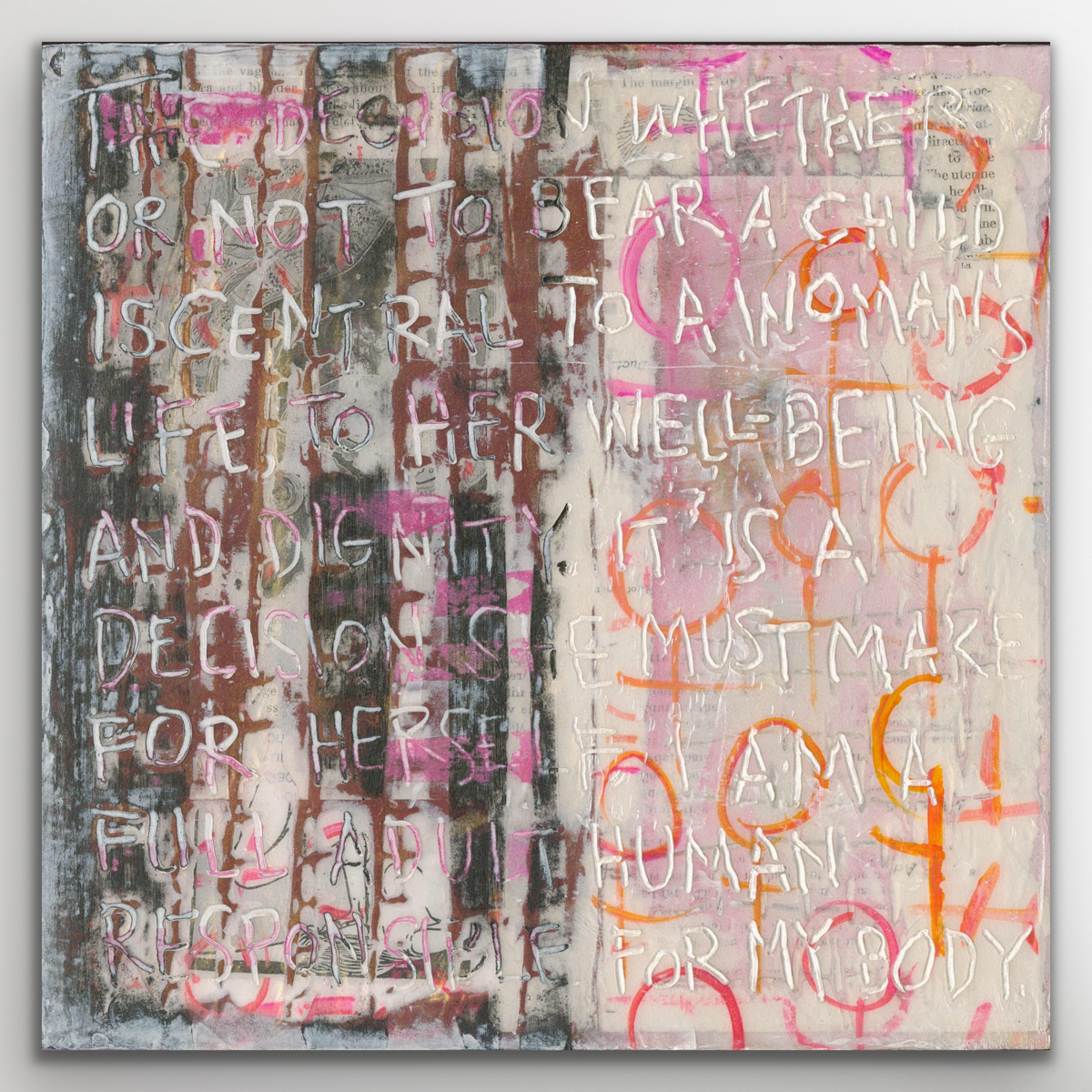 Dignity [10x10x2 1/2] SOLD — Liz Dexter art + architecture